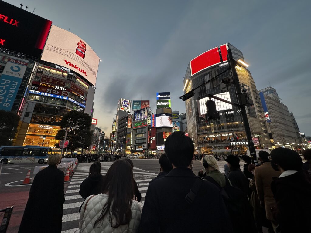 都会の喧騒(東京都渋谷区)